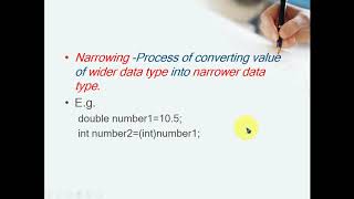 Widening and Narrowing in java / implicit casting / explicit casting / typecasting in java