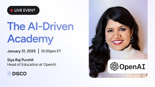 The AI-Driven Academy: Rethinking Scale, Personalization, and Human Impact with OpenAI