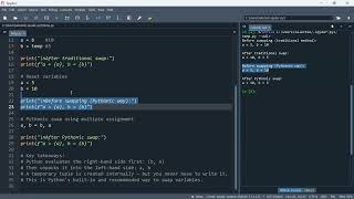 Python 81: Swapping Two Variables in Python: Traditional vs Pythonic