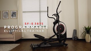 Programmable Elliptical Trainer SF- E3875 | Sunny Health & Fitness