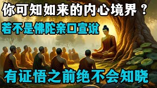 法华经卷五，你可知如来的内心境界到底怎样？若不是佛陀亲口宣说，我们没有证悟之前绝不会知晓！