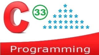 C programming video tutorial - pattern printing 3