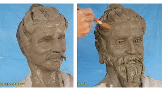 steps to craft a human face with cement from a to z