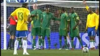 Gol de Daniel Alves - Brasil vs Africa do Sul