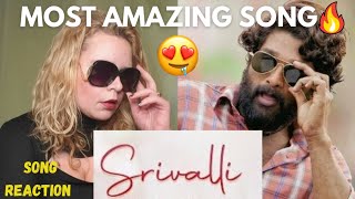 SRIVALLI (HINDI) full video song | Allu Arjun | Rashmika Mandanna | Javed Ali | DSP | REACTION