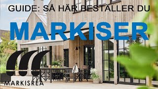 Beställa Markiser av Markisrea® ☀️ Svensktillverkade markiser av högsta kvalitet