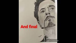 Iron Man drawing (Robert Downey Jr) #drawing #shorts #shortvideo