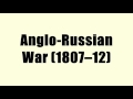 anglo russian war 1807–12