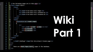 Let's Write a Wiki Engine - Part 1