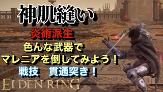 色んな武器でマレニアを倒してみよう！神肌縫い編！ノーダメージ撃破！