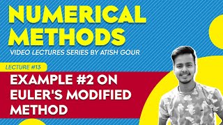 Example 02 on Euler's Modified Method #Euler'sModifiedMethod