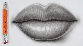How to Draw Lips Using an HB Pencil