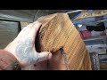 Wood Carving A eagle & owl on a large piece of western red cedar. Block out Part 1.