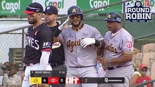 Resumen: Águilas Cibaeñas VS Leones del Escogido Round Robin (04/01/2025)