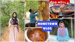 INDIA 🇮🇳 VLOG |மொட்டை மாடியில் விறகு அடுப்பு 🔥சமையல் 😋| Visiting Auroville Pondicherry