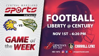 CMSportsNet Game of the Week: Liberty at Century Football 11-1-24