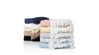 Concierge 100% Cotton YarnDyed Throw with Fringe