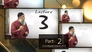 03-Lecture (Lisan-ul-Quran-2018,Part-2) By Amir Sohail غیر منصرف، الممنوع من اصرف، اسباب منحِ صرف