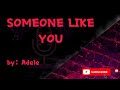 [KARAOKE] Someone like you by Adele