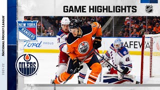 Rangers @ Oilers 11/5/21 | NHL Highlights