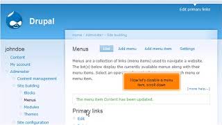 Drupal: How to Manage Menus