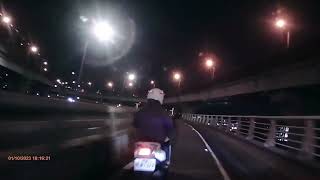 夜色-新北重翠大橋(機車道)