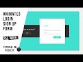 Animated Login - Sign Up Form | CSS - JQUERY