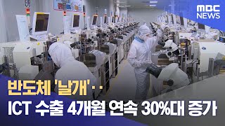 반도체 '날개'‥ICT 수출 4개월 연속 30%대 증가 (2024.08.15/12MBC뉴스)