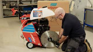 Norton Clipper CS451 Floor Saw Unboxing and Setup