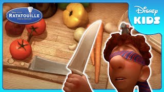 🍅 Remy Shows His Chopping Skills! | Ratatouille | Disney Kids