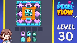 Pixel Flow Level 30 Solution Walkthrough