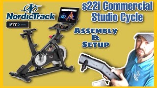 DIY Nordictrack Commercial s22i Studio Cycle Assembly | In home workouts