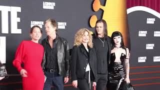 Angelina Sambrotto, Kyra Sedgwick, Sosie, Travis & Kevin Bacon - premiere of 'A Complete Unknown'