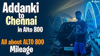 Addanki to Chennai on Alto 800 l Alto 800 Mileage Shoked