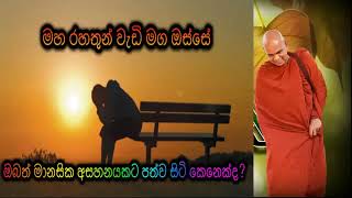 ඔබත් මානසික අසහනයකට පත්ව සිටි කෙනෙක්ද?  Maha Rahathun Wadi Maga Osse