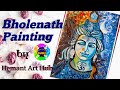 Maha Shivaratri Drawing// with watercolor/by Hemant art Hub. Bholenath ki Drawing. #bholenath #bhole