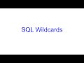 Filter with Wildcards in SQL | SQL Bits | Kovolff