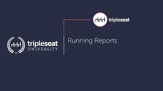 Running Reports (Level 2) - TSU