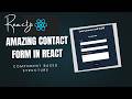 React JS Contact Form Tutorial (Front-End Only) | Build Beautiful Forms in React