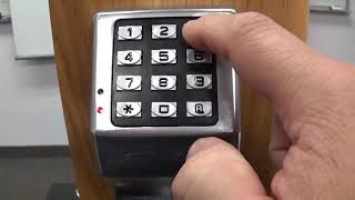 Alarm Lock Trilogy T2 DL2700 programming instructions