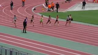 H30　ジュニアオリンピック　A女子100m　予選6組