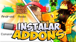 Como instalar MODS, ADDONS, SHADERS en Minecraft Bedrock | Android, iOS, Win 10, Xbox, Switch, PS4