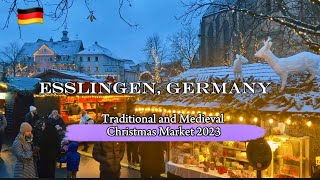 Esslingen Germany | Magical Night walk on beautiful winter Christmas Market | Medieval & Traditional