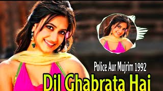 Dil Ghabrata Hai Aankh Bhar Aati Hai (Jhankar) | Police Aur Mujrim 1992 | Kumar Sanu,90s Hindi Songs