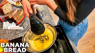 FIZ BOLO DE BANANA PELA PRIMEIRA VEZ! FIQUEI SURPREENDIDA COM O RESULTADO #cozinhando