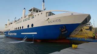 ΑΧΑΙΟΣ (SARONIC FERRIES): Πρωινή αναχώρηση από τον Πειραιά!! // AXAIOS: Departure from Piraeus!!