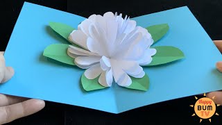 5 MINUTE FLOWER POP UP CARD I EASY DIY PAPER CRAFTS