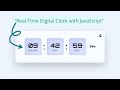 ⏰ How to Build a Dynamic Digital Clock Using HTML, CSS & JavaScript | Beginner Web Dev Project