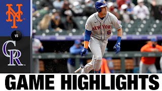 Mets vs. Rockies Game Highlights (4/18/21) | MLB Highlights