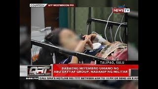 QRT: Babaeng miyembro umano ng Abu Sayyaf Group, nadakip ng militar